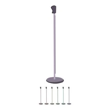 Vintage microphone stand vector cartoon graphic イラスト素材