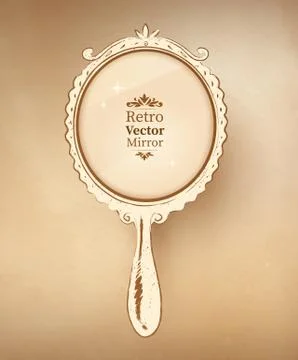 Vintage mirror Stock Illustration