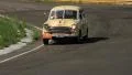 Vintage Morris Oxford one light broken moving slowly followed by Jaguar MkII HD Footage