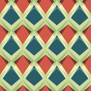 Vintage mosaic seamless pattern Stock Illustration