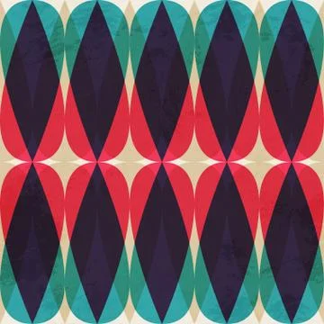 Vintage mosaic seamless pattern Stock Illustration