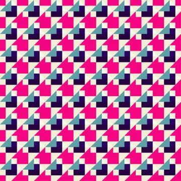 Vintage mosaic seamless pattern. Stock Illustration