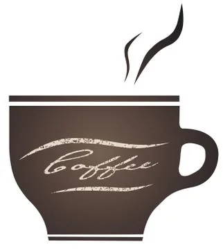 Vintage mug with coffee Stock Illustration