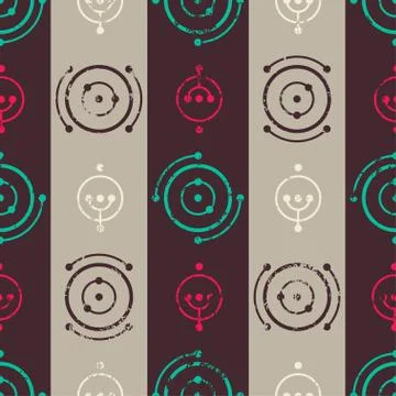 Vintage music seamless pattern. Stock Illustration