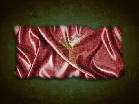 Vintage navarra flag. Stock Illustration