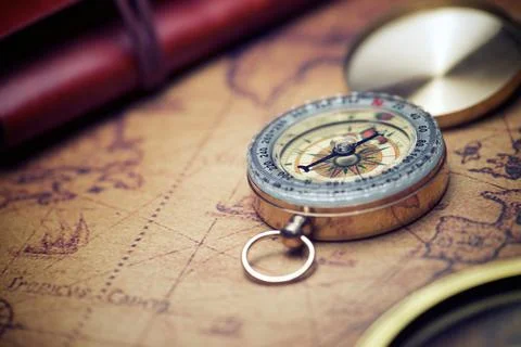 Vintage navigation concept 스톡 사진