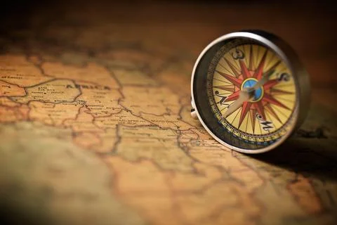 Vintage navigation concept Stock Photos