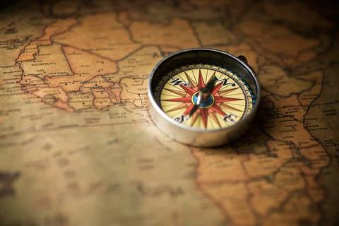 Vintage navigation concept Stock Photos