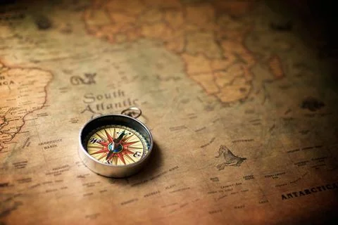 Vintage navigation concept Stock Photos