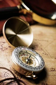 Vintage navigation concept Stock Photos