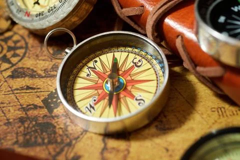 Vintage navigation concept Stock Photos