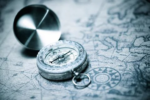 Vintage navigation concept Stock Photos