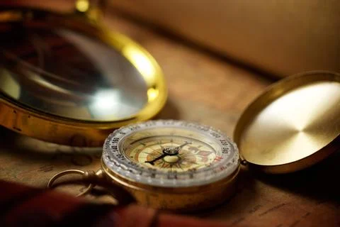 Vintage navigation concept Stock Photos