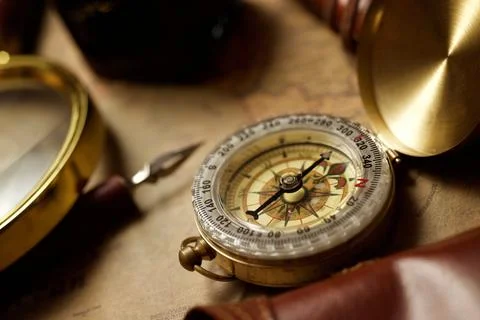 Vintage navigation concept Stock Photos