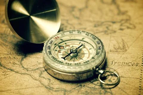 Vintage navigation concept Stock Photos