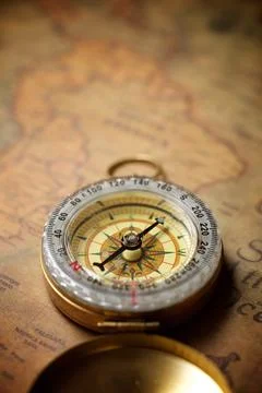 Vintage navigation concept Stock Photos