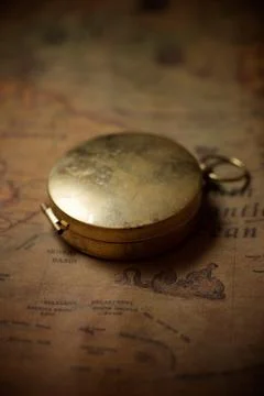 Vintage navigation concept Stock Photos