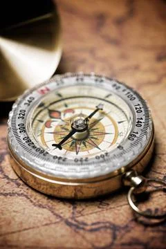 Vintage navigation concept Stock Photos
