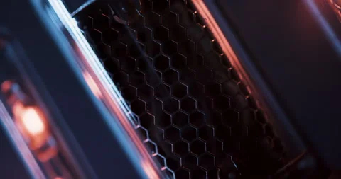 Vintage neon bulb counting, glitching. Sci fi, time travel, Retro Tech abstract Видео 150243905