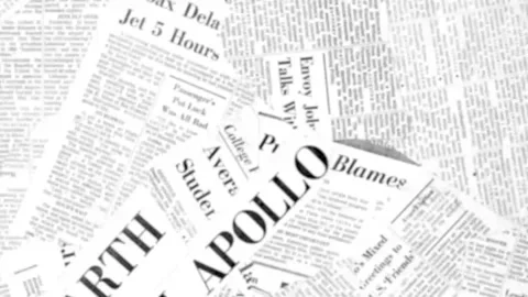 Vintage Newspaper Folding Video stock 332040712