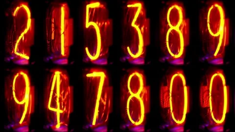 Vintage-Nixie-Changing-Numbers Stock Footage 313982291