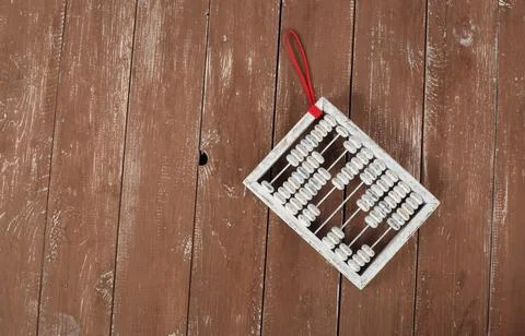 Vintage objects - Old retro top view Abacus Stock Photos