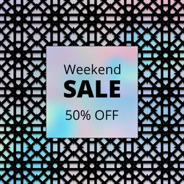 Vintage offer template backdrop Stock Illustration