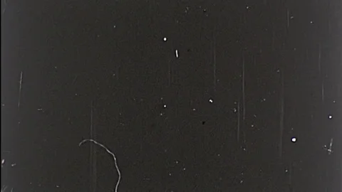 Vintage Old Film Title Graphic Leader Distressed Movie Retro 16mm Background Stock Footage