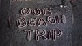 Vintage Old Film Title Graphic OUR BEACH TRIP Vacation Family Movie Retro 8mm HD Footage