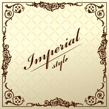 Vintage old frame decorative background Illustrazione stock