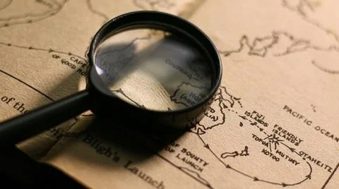 Vintage Old Map . Stock Photos