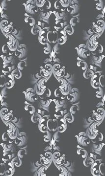 Vintage old paper texture Vector. Luxury baroque pattern wallpaper ornament d Stock Illustration