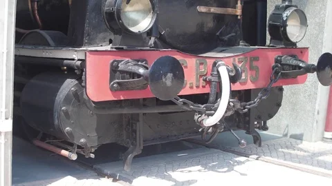 Vintage old steam train 4k Stock Footage 78553322