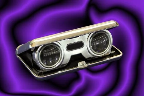 Vintage opera binoculars Stock Illustration
