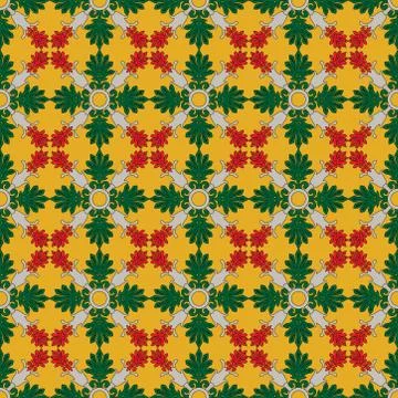 Vintage oriental seamless texture pattern with vintage element Stock Illustration