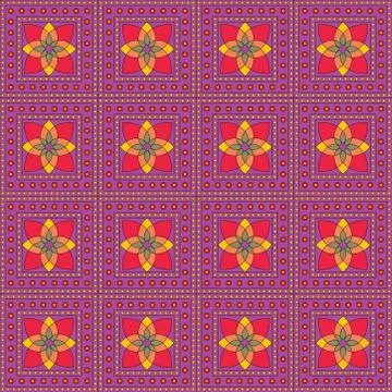 Vintage oriental seamless texture pattern with vintage element Stock Illustration
