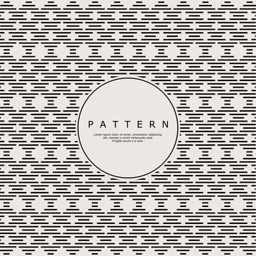 Vintage ornament line abstract pattern vector. Retro decorative line pattern. Stock Illustration