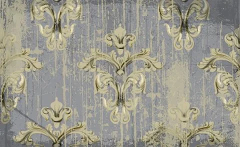 Vintage Ornament pattern Vector. Baroque rococo texture luxury design. Royal  Stock Illustration