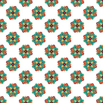 Vintage ornament seamless pattern vector illustration. Stock Illustration