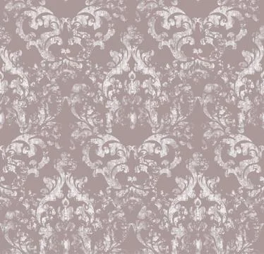 Vintage ornamented pattern Vector. Old style Victorian flourish texture. Grun Stock Illustration