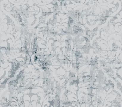 Vintage ornamented pattern Vector. Old style Victorian flourish texture. Grun イラスト素材