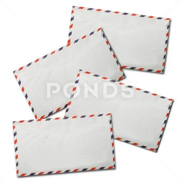 Vintage packet for correspondence Stock Photos