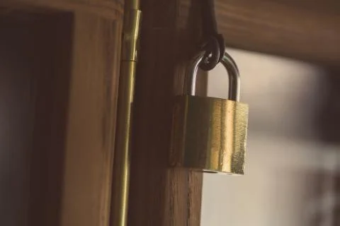 Vintage padlock close up Stock Photos
