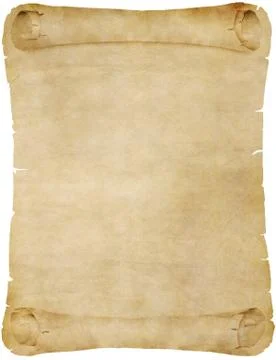Vintage parchment paper scroll Stock Illustration