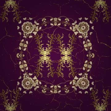 Vintage pattern art design. Cute background for wrappers and sketch, design of f Stock Illustration