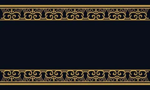 Vintage pattern border ornamental background Stock Illustration