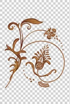 Vintage pattern with a dancing flower in the ancient Russian style. Stock Illustration