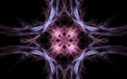 Vintage pattern on a dark background Stock Illustration