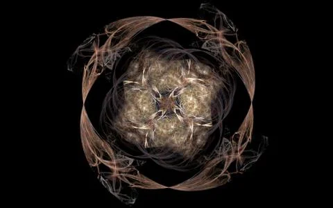 Vintage pattern on a dark background Stock Illustration