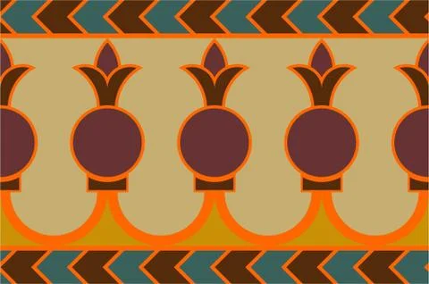 Vintage pattern design Stock Illustration